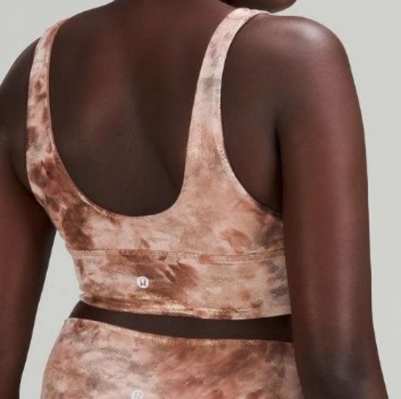 Lululemon Align Bra Shine Light Support A/B Cup Diamond Dye Reversible Size 4 - Picture 8 of 13